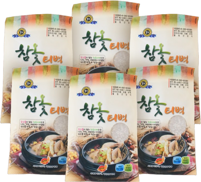 자연AND 옻닭 삼계탕티백 백숙재료 삼계탕재료, 100g, 6개