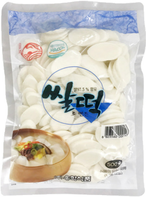 송학식품 옛날 떡국떡, 500g, 1개