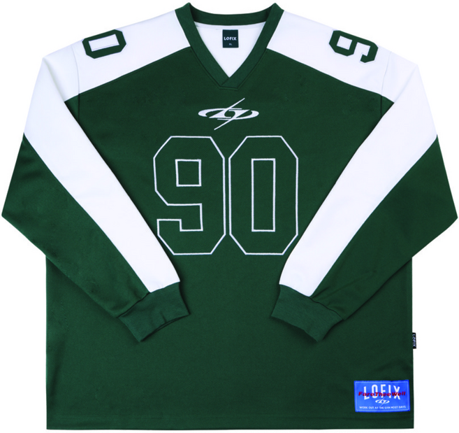 로픽스 블록라인 풋볼저지 오버핏 긴팔