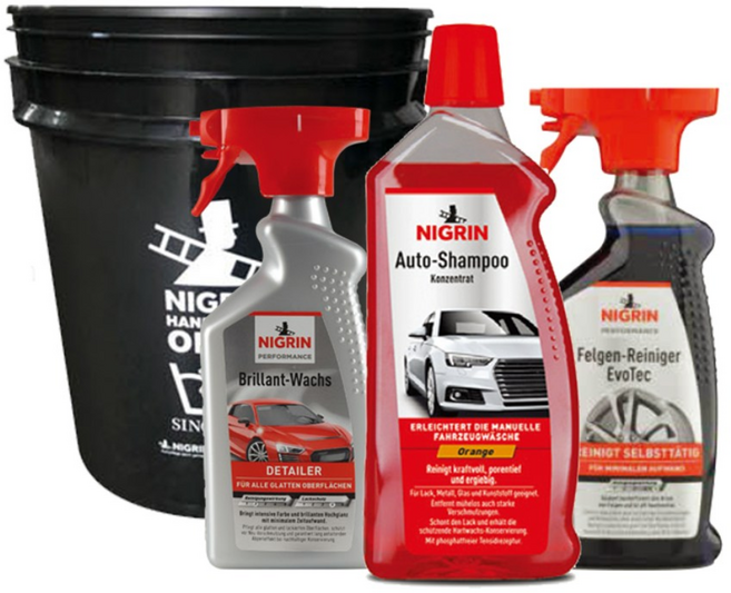 [니그린 신차선물 4종 세트] 카샴푸+에보텍휠클리너+브릴리언트왁스터보+버킷, 750ml, 1개