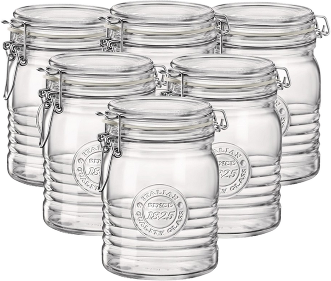 보르미올리 오피치나 밀폐용기, 6개, 750ml