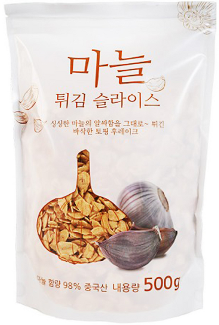 코우인터내셔널 마늘 튀김 슬라이스, 1개, 500g