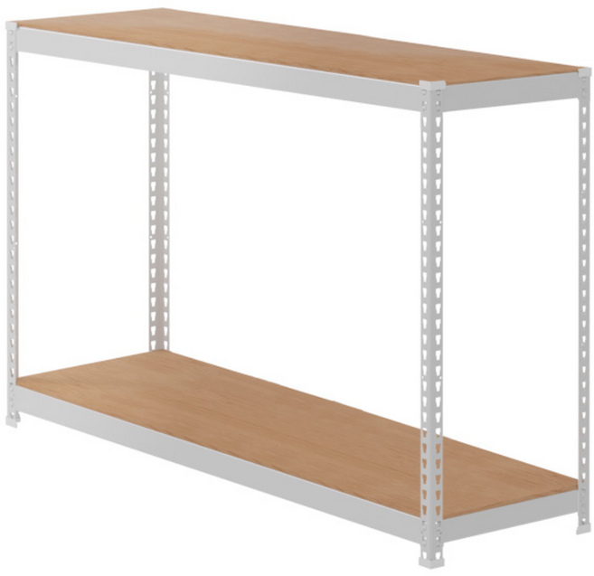 스피드랙 스피드랙V2 철제선반 조립식 경량랙 앵글 수납장 진열대 LACK RACK, 2단