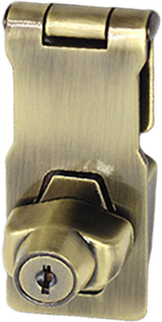 보냄 자물쇠 걸쇠 열쇠형 2.5인치, 브론즈, 1개