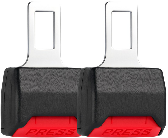 럭스핏 1+1 기본 업그레이드 자동차 안전벨트 연장클립 차량 길이 확장 용품, 2번 숏, 2개