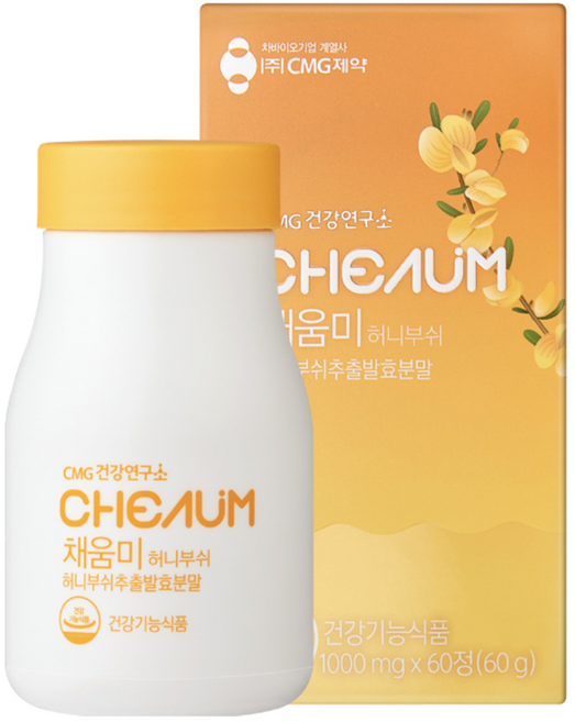 씨엠지제약 채움미 허니부쉬 영양제, 1개, 60정