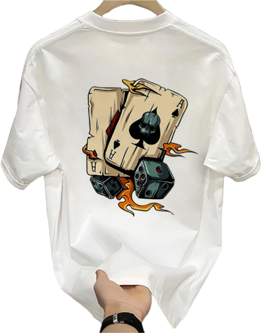 훌룰루 남자면티 오버 남자프린팅반팔티 그래픽티셔츠