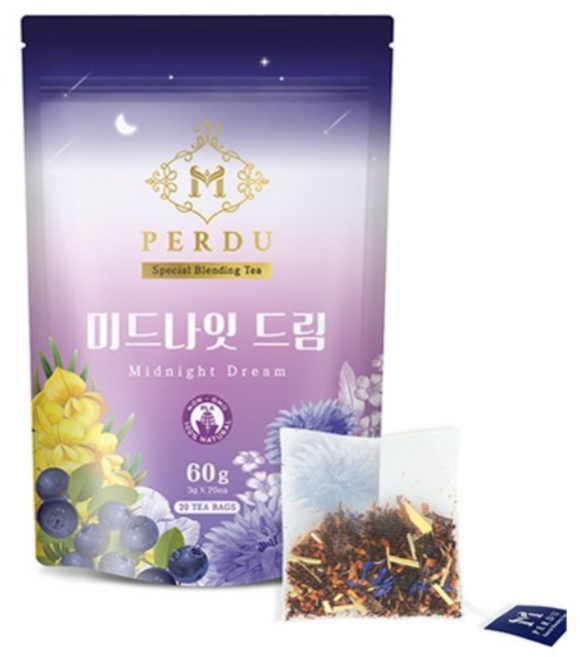 엠페르뒤 블렌딩티 미드나잇 드림 PLA 생분해필터 티백 20T/B, 1개, 20개입, 3g