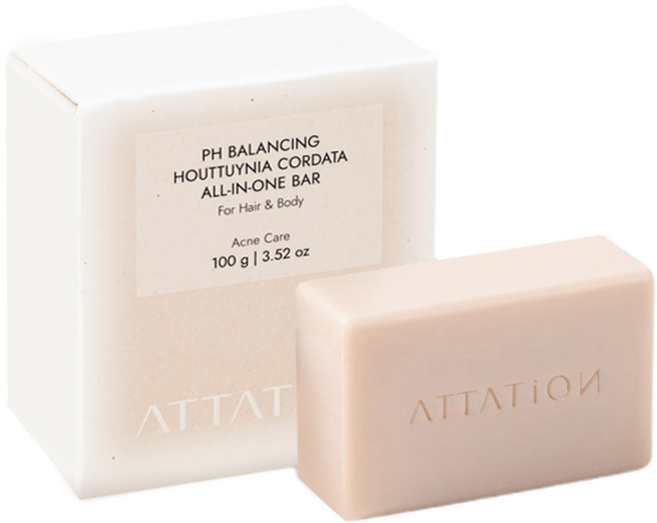 어테이션 약산성 어성초 올인원 바 트러블 케어