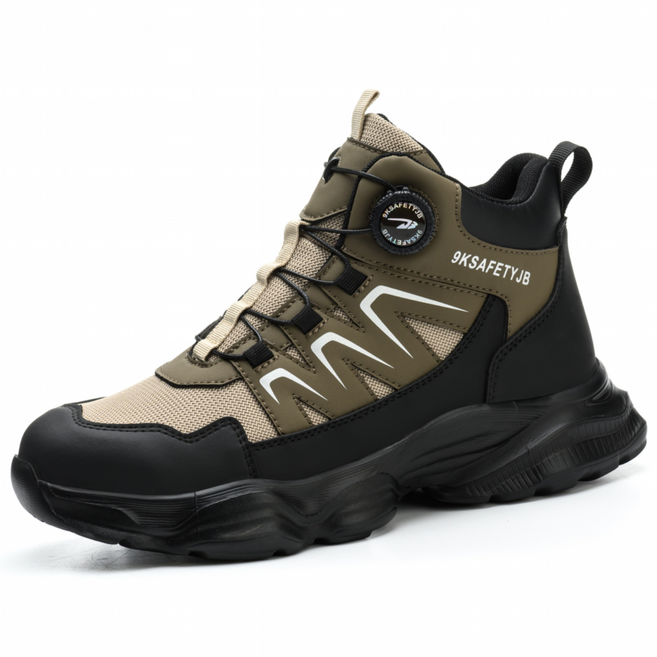 HONGHAI 남자 안전화 남자 사계절용 안전화 다이얼 경량 안전화