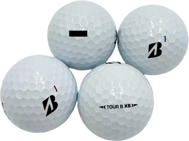 브리지스톤 TOUR B TIGER 3피스 화이트 A+급/A급 20개/40개 엄선한 최상급 로스트볼, 1개, 40개입, 화이트 A급