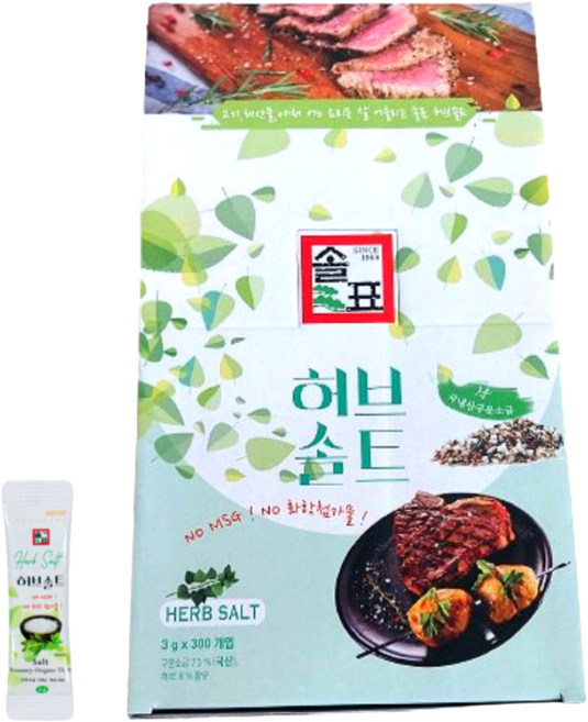 솔표 허브솔트 3g 300개입, 300개