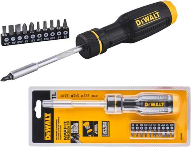 디월트 11in1 멀티비트 라쳇 드라이버 세트 DWHT68002, 1세트