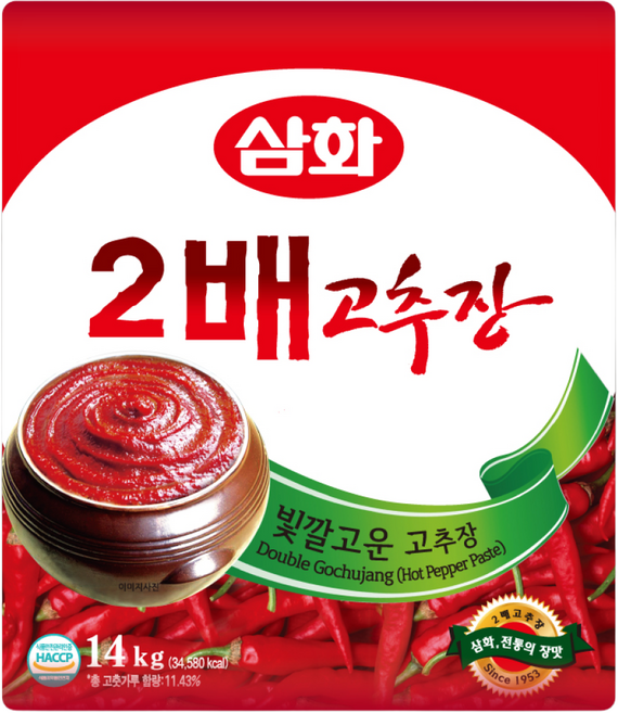 삼화식품 2배 고추장, 14kg, 1개