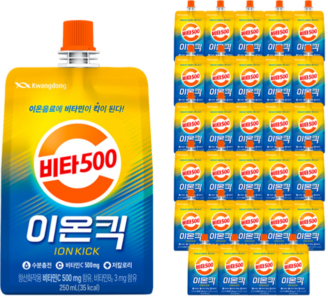 비타500 이온킥, 250ml, 30개