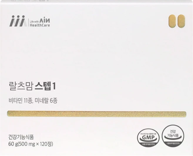 랄츠맘 스텝1 임산부영양제 초기 활성엽산 120정 1개입, 1개 - 쿠팡