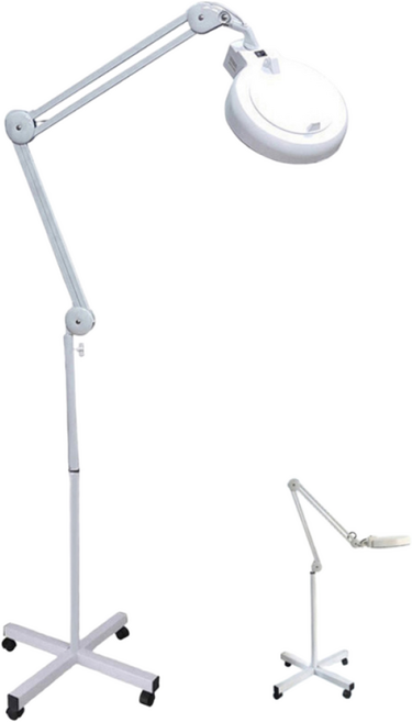 아로 M 시리즈 스탠드형 형광등 확대경 3배율 피부 스킨 병원 왁싱 문신 네일, 1개