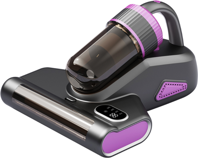 SERENDI UV 무선 침구 청소기 진드기 청소기 8000Pa, 그레이