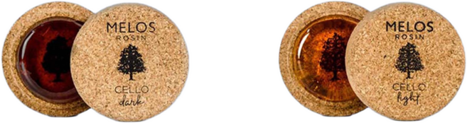 NEW 첼로 멜로스 코르크케이스 송진, 다크 (미니), 1개