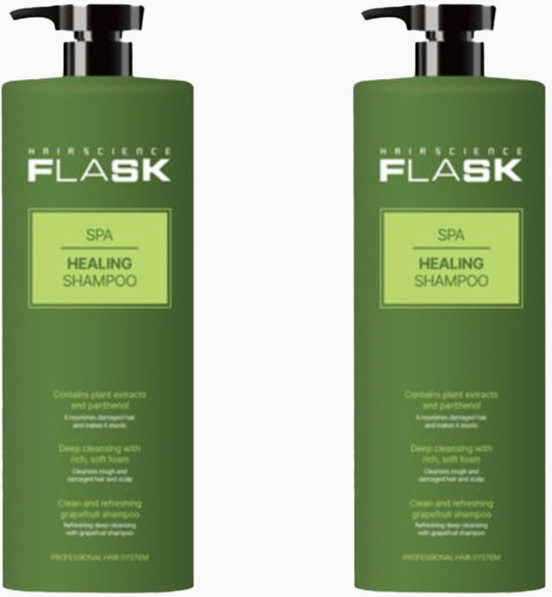 플라스크 스파 힐링 샴푸, 1.5kg, 2개