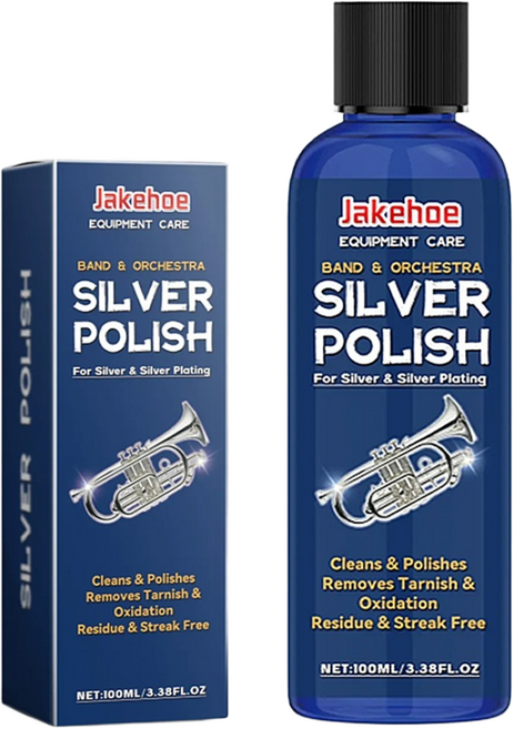 제이크호 실버폴리쉬 100ml 트럼펫 플룻 클라리넷 색소폰 은세척 은세정제 세척 광택, 1개, 무색