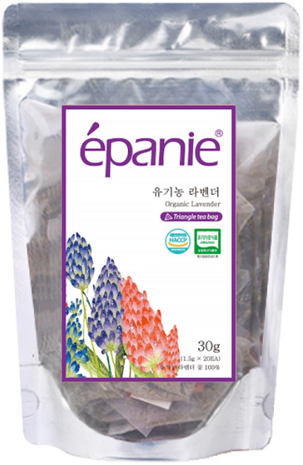 에빠니 유기농차 라벤더 티백, 1.5g, 20개입, 1개