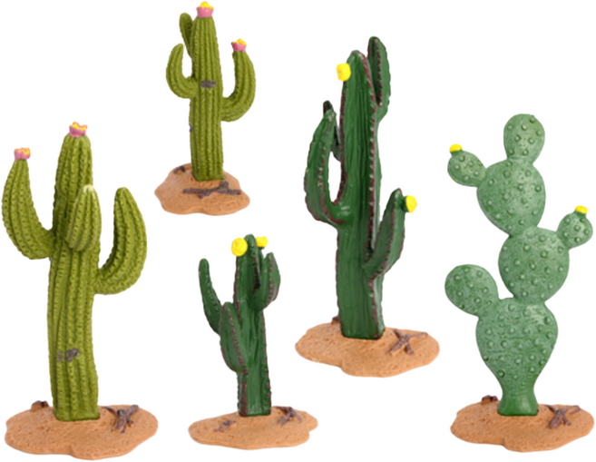 제트피규어 선인장 나무 피규어 모형 동물 농장 미니어처 소품 재료, 1개