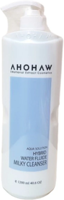 하이브리드 워터 플루이드 밀키 클렌저 1200ml 마스크팩 증정, 1개, 1.2L - 쿠팡