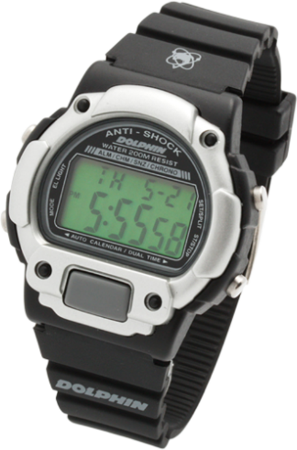 [정품]돌핀 DOLPHIN MRP567-28/듀얼타임/조깅/군인/전자/200M방수 시계