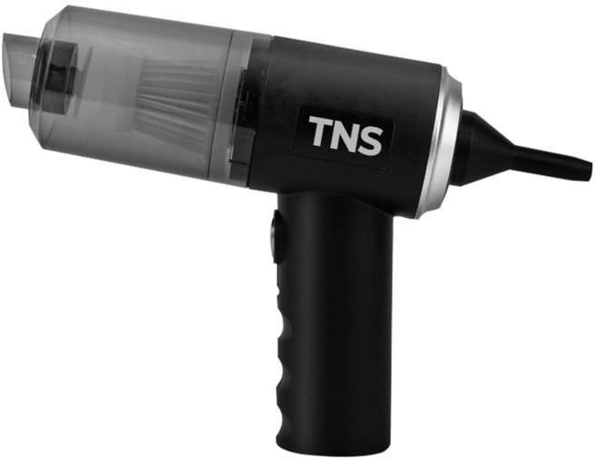 차량용 무선 청소기 에어건 겸용 4 500Pa 강력 흡입 핸디형 미니 청소기, TNS-01, 블랙