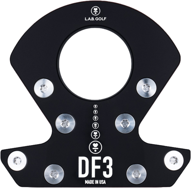 랩골프 LAB DF3 블랙 말렛 제로토크 퍼터, 34도