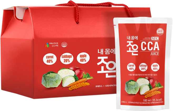 내몸에 조은 CCA 주스 선물용 (*2BOX), 60개, 100ml