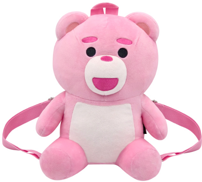 [공식정품]벨리곰 귀여운 인형 백팩 캐릭터 동물 선물 귀여운 곰인형 가방, 1개, 핑크, 30cm