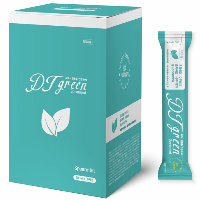 디티그린 스틱가글 불소1000ppm, 50개, 10ml