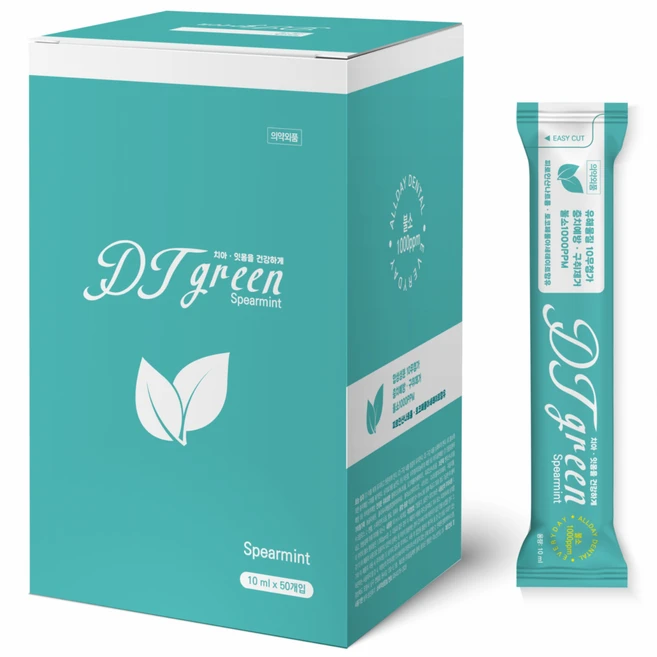 디티그린 스틱가글 불소1000ppm, 50개, 10ml - 쿠팡