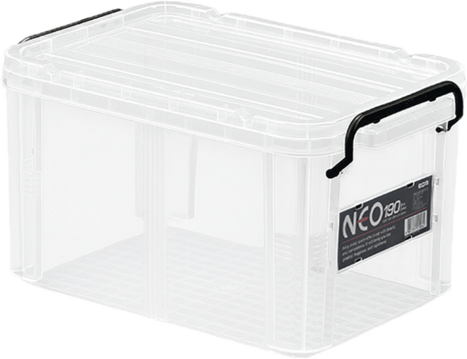 코멕스 네오박스 190 반투명 리빙박스, 없음, 화이트, 1개