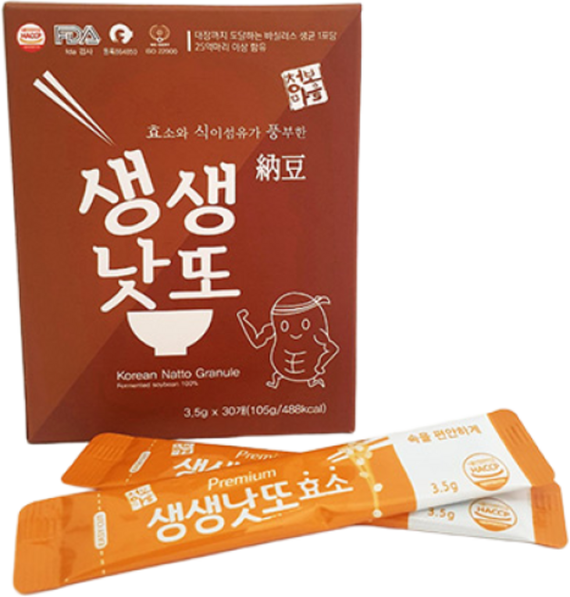 [청보마을] 동결건조 생생낫또 과립 흑태(쥐눈이콩) - (3.5g x 30봉), 1개, 105g