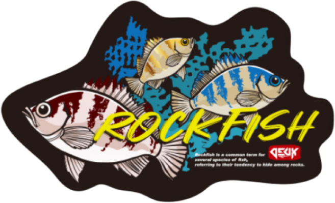 낚시 스티커 방수 코팅 에기 케이스 태클박스 아이스박스 어복 갑오징어 스티커, 1개, 지금낚아뽈락