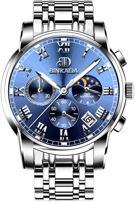 BINKADA 남자메탈시계 남성메탈시계 메탈손목시계 남자 명품시계 메탈시계