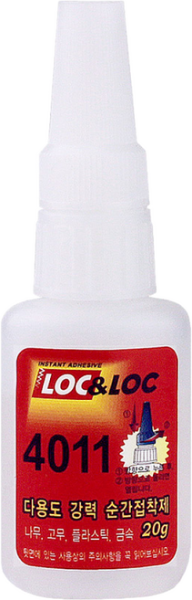 록앤록 4011 20g 50g 150g 다용도 순간접착제 초강력 본드, 4011(20g), 1개