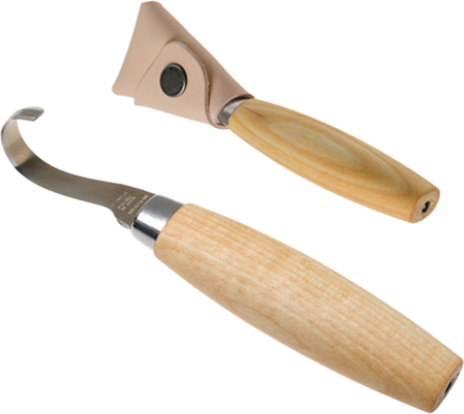 [Morakniv] 모라나이프 조각용 스푼나이프 Woodcarving 162(양날)+가죽쉬스, 단품, 1개