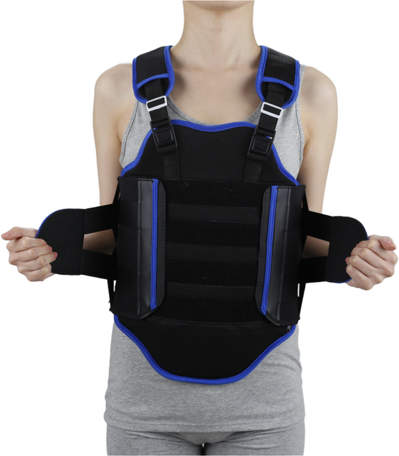 이즈메디 의료용 척추보조기 T011 TLSO 허리보조기 허리 요추 압박 골절, 1개