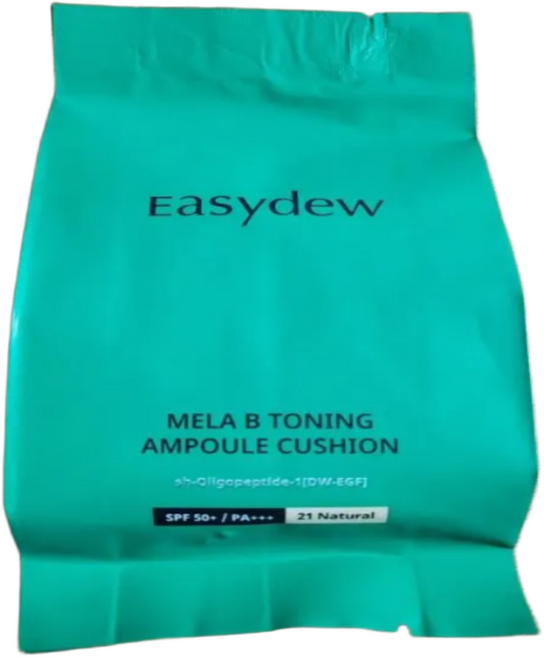 <정품> 이지듀 멜라 비 토닝 앰플 기미 쿠션 리필 21호 기미 제거 주름 개선 쿠션, 3개