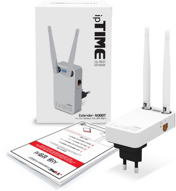 ipTIME Extender N300 무선확장기, IP TIME N300T, 1개