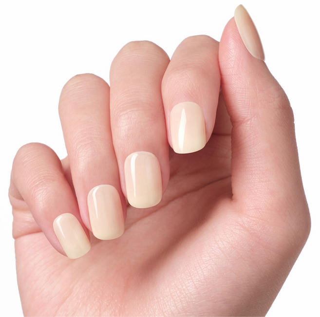 데싱디바 매직프레스 레귤러 라운드 네일팁, 4개, 버터옐로우