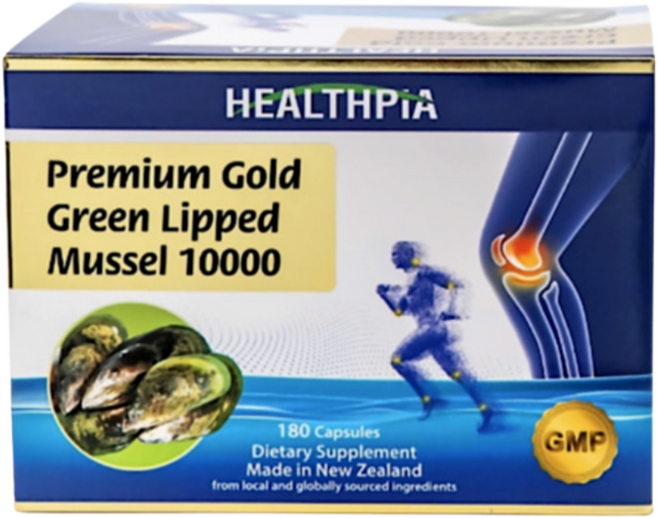 헬스피아 초록 홍합 1000mg 뉴질랜드 직구 해외 수입, 180정, 1개