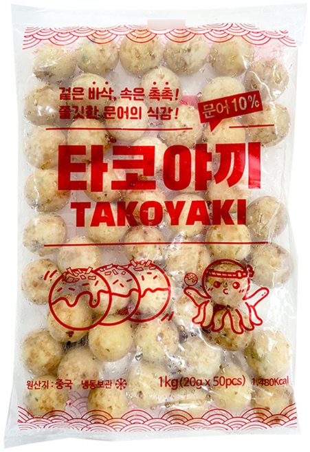 [아이스박스 포함] 골든피트 타코야끼 냉동, 1kg, 1개