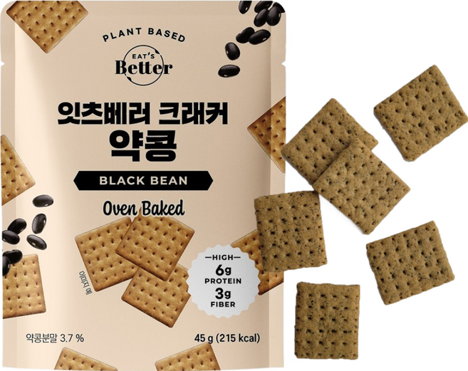 잇츠베러 크래커 약콩맛, 45g, 12개