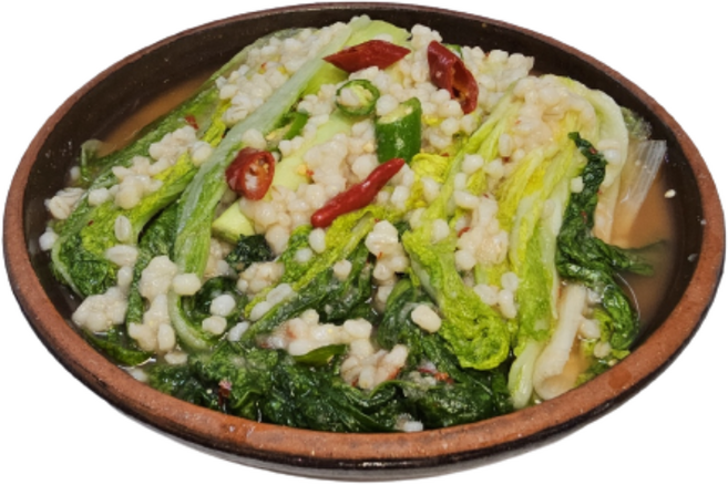 제주한백스토어 한백김치 보리김치(얼갈이+제주보리) 1KG 2KG 3KG 5KG 10KG 청정 제주 국내산 얼갈이 보리, 1개