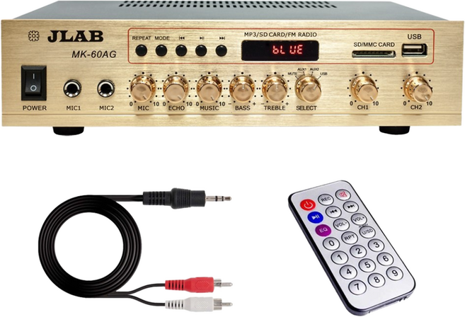 3위 - JLAB 2채널 블루투스 앰프 + 리모컨 MK-60AG, 혼합색상